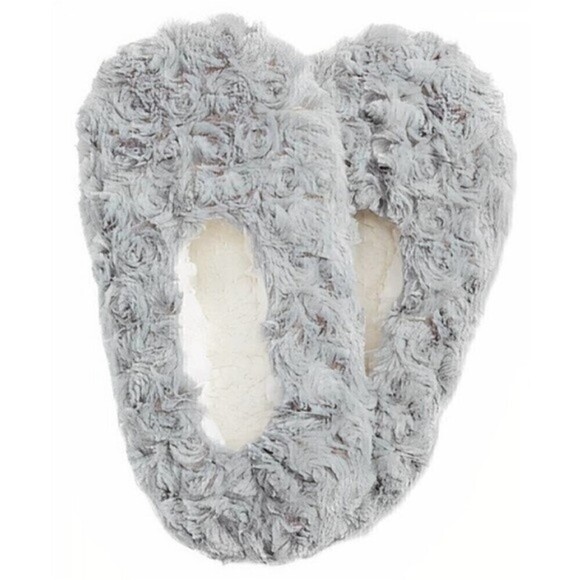 New CHARTER CLUB Faux-Fur Slipper Socks, Grey, slippers size S/M - Picture 1 of 4